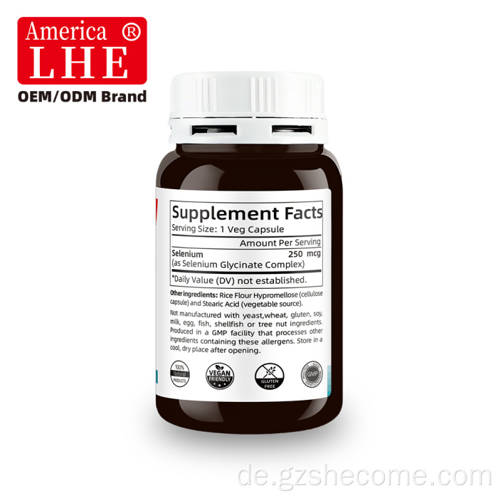 Shecome Selenium Capsules Immun-Antioxidans-Unterstützung
